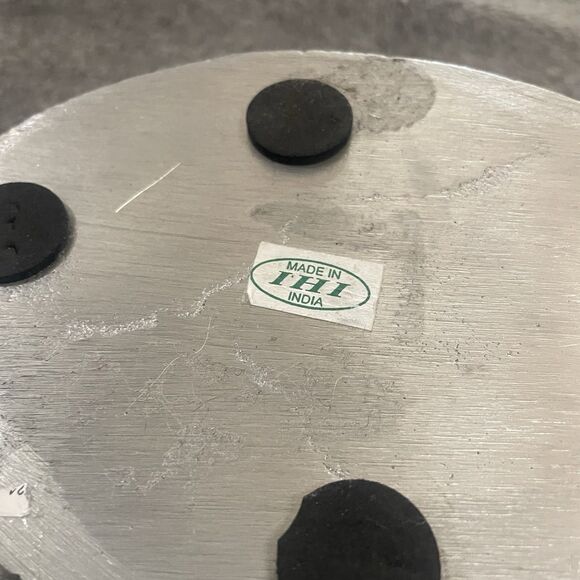 IHI Pewter Bunny Rabbit Nut/Trinket/Easter Candy Bowl/Dish Made in India - Picture 7 of 8